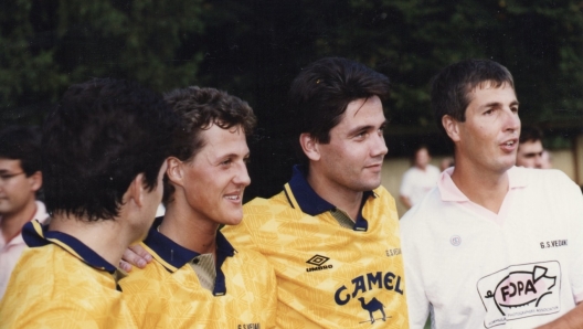 Michael Schumacher con la maglia del GS Vedano. Foto: SFC Vedano al Lambro