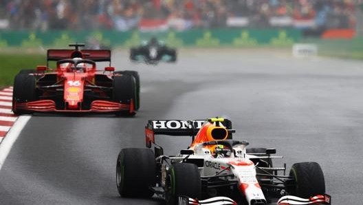 Sergio Perez, a podio a Istanbul. Getty