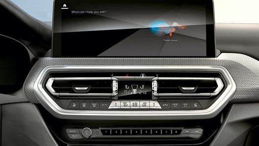 Il display dedicato all’infotainment della nuova Bmw X3