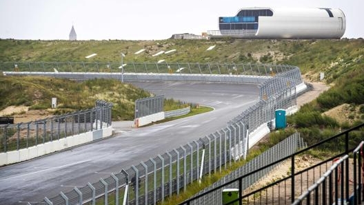 La curva 13 di Zandvoort: da questa foto si nota la conformazione del tratto. Epa