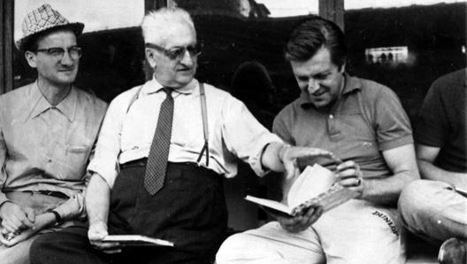 Enzo Ferrari e Von Trips insieme nel 1961. Ap