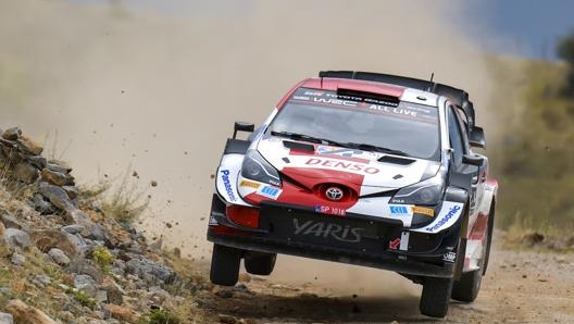 Il campione del mondo Sébastien Ogier su Toyota Yaris Gazoo Racing