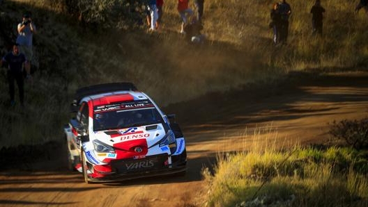 Sébastien Ogier al volante di Toyota Yaris Gazoo Racing