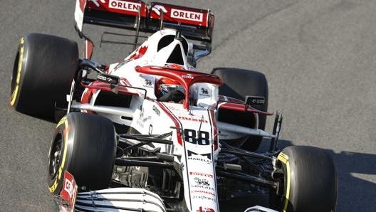 Robert Kubica sull’Alfa Romeo a Zandvoort. Epa