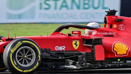 Charles Leclerc in azione in Turchia. Afp