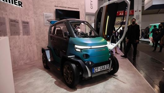 City Transfomer è una vettura elettrica, con due motori da 7,5 kW di potenza.