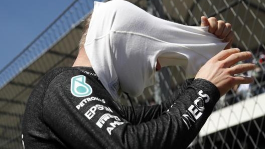 Valtteri Bottas dopo la gara. Epa