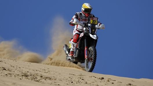 Joaquim Rodrigues in azione alla Dakar. Epa