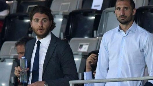 Matteo Tognozzi con Giorgio Chiellini.