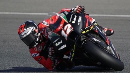 Vinales vuole un 2022 da protagonista con Aprilia.  (foto @maverick12official)