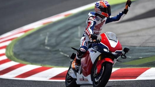 Casey Stoner in sella alla RC213V-S