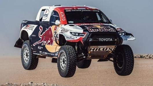 Al-Attiyah sta guidando la classifica auto con un buon margine su Sebastien Loeb (foto @nasser_dakar)