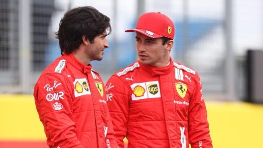 Carlos Sainz e Charles Leclerc. Getty