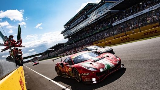 La Ferrari 488 Gte (AF Corse) di Pier Guidi e Calado nella stagione 2021