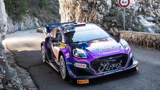 Il nove volte iridato Sebastien Loeb su Ford Puma M-Sport. Red Bull Content Pool