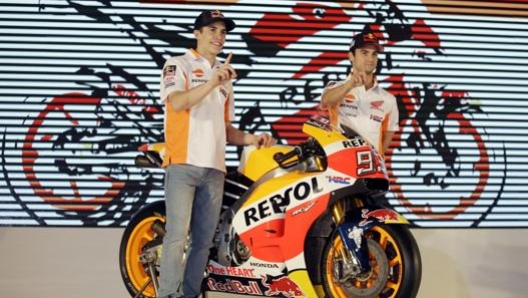 Marquez e Pedrosa insieme nel 2017. Ap