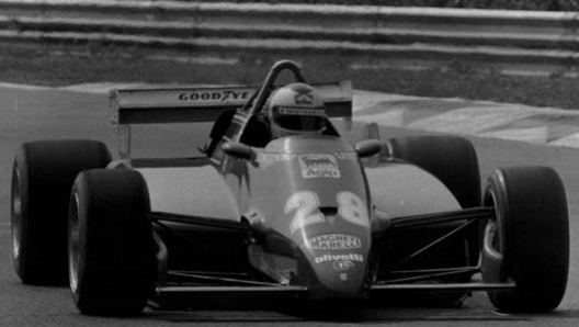 Mario Andretti con la Ferrari a Monza nel 1982