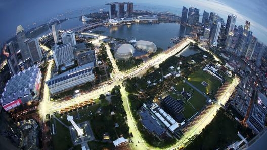 Una vista di Marina Bay, sede del GP Singapore. Ap