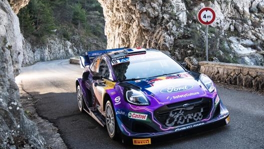 Il nove volte iridato Sebastien Loeb su Ford Puma M-Sport. Red Bull Content Pool