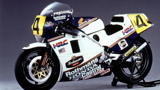 La Honda NSR500 di Freddie Spencer con cui vinse il titolo nel 1985