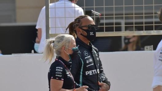 Angela Cullen e Lewis Hamilton lavorano insieme dal 2016 (foto @cullen_angela)