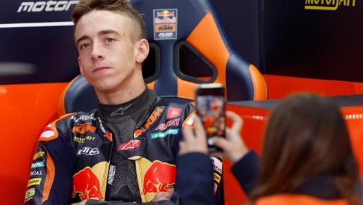 Acosta ha rivelato di avere tre piloti come punti di riferimento: Marquez, Schwantz e Stoner. Epa