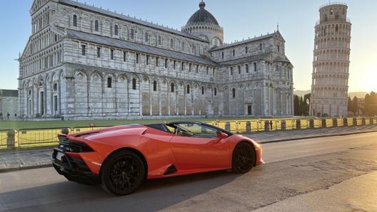 La Lambo a Pisa