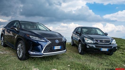 La Lexus RX del 2020 è 13 cm più lunga rispetto all’antenata del 2004.