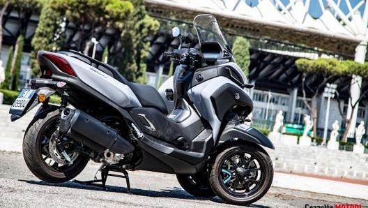 Yamaha Tricity è equipaggiato con mtore Blue Core da 28 Cv.