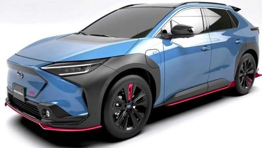 A Tokyo ha esordito anche la Solterra Sti, versione sportiva del primo Suv elettrico della casa delle Pleiadi