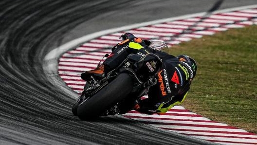 Luca Marini durante i test di Sepang