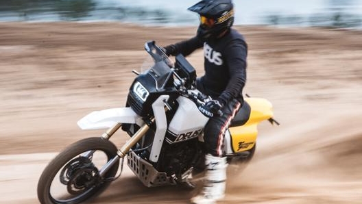 La moto ha partecipato allo Swank Rally di Magesq con Jean-Claude Moussé