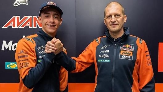 Acosta passerà in Moto2 nella prossima stagione rimanendo fedele a Ktm (foto @37pedroacosta)