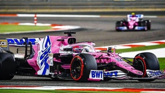 Le due RP20 in azione (foto @racingpointf1)