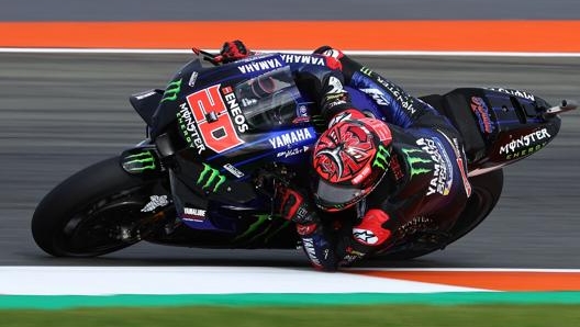 Fabio Quartararo, 22 anni, in azione con la Yamaha, durante la sua terza stagione in MotoGP. Afp