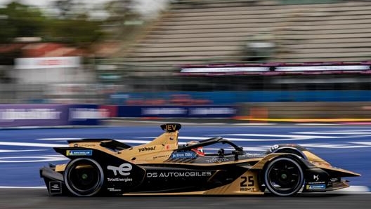 Jean-Eric Vergne in azione a Città del Messico. Epa