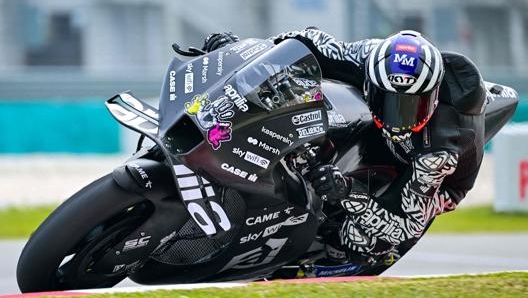 Espargaro a Sepang. Afp