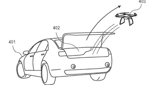 I droni potrebbero uscire dal bagagliaio oppure da un vano interno allabitacolo