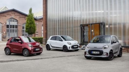 Cabrio, forfour e fortwo anche per la Smart elettrica