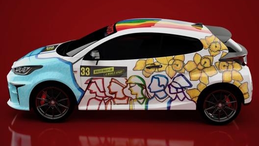 La livrea disegnata dalla studentessa gallese per la Toyota GR Yaris