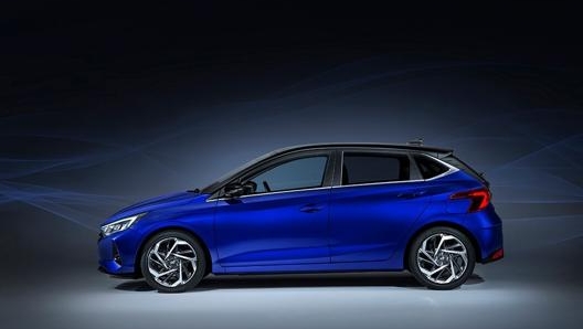 Il profilo laterale della nuova Hyundai i20