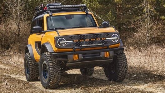 Ford Bronco: angolo di dosso di 29° e d’uscita di 37,2° con capacità di guado pari a 85 centimetri