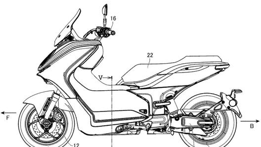 Uno dei bozzetti di E01: la batteria sar alloggiata al centro