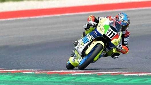 Kevin Zannoni al Mugello, nel corso di una delle sue wild card iridate