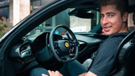 Sarà contento Peter Sagan del suo test sulla Ferrari SF90 Stradale?