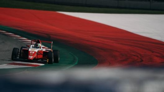 Antonelli in azione al Mugello.  Nicoletti