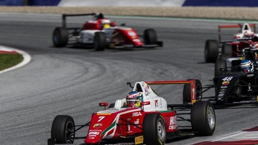 Beganovic in azione con la Prema nello scorso campionato di F4