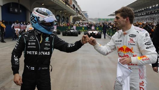 Bottas e Verstappen in Turchia. Getty