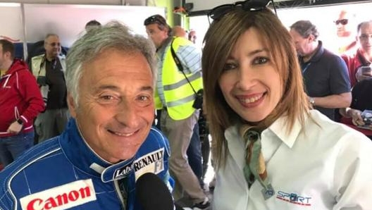 Fiammetta con Riccardo Patrese