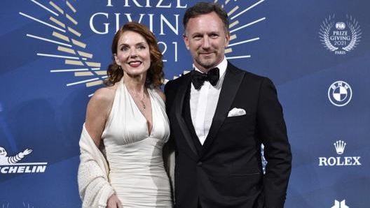 Geri Halliwell e il marito Chris Horner alla cerimonia organizzata a Parigi dalla Fia